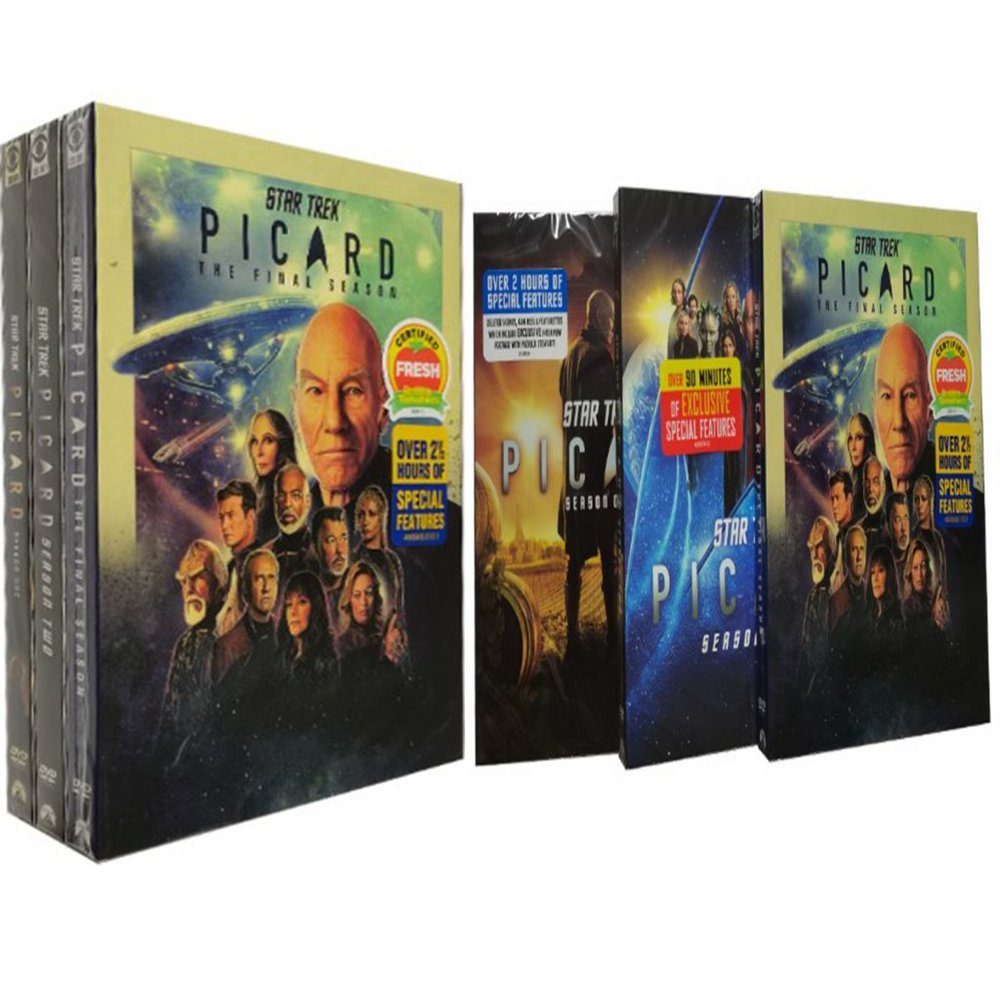 Star Trek Picard Seasons 1-3 (DVD, 9-Disc Set) New Sealed fast shipping